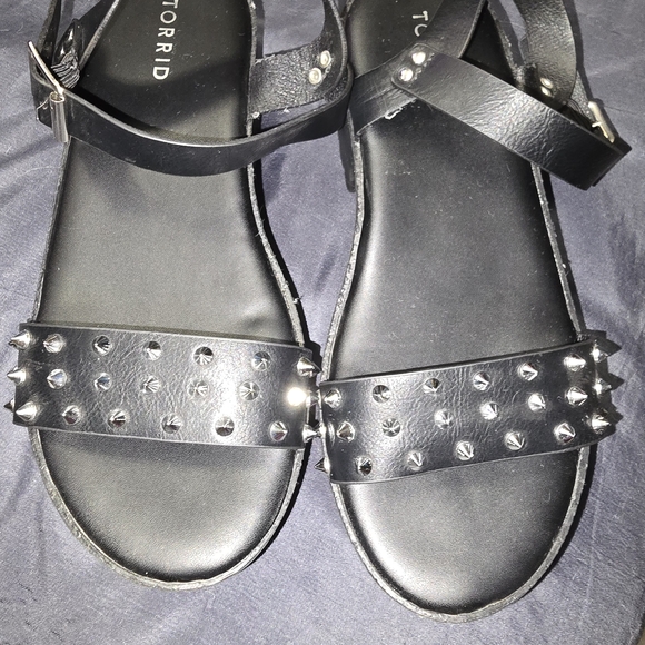 Torrid Black Studded Sandals - Picture 1 of 4